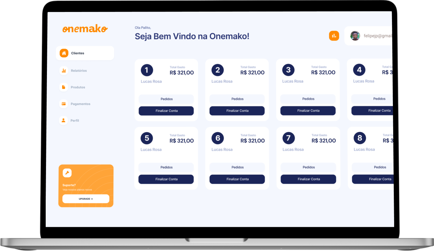 Funcionalidades do Onemako